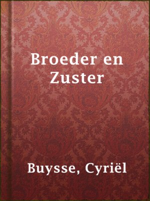 cover image of Broeder en Zuster